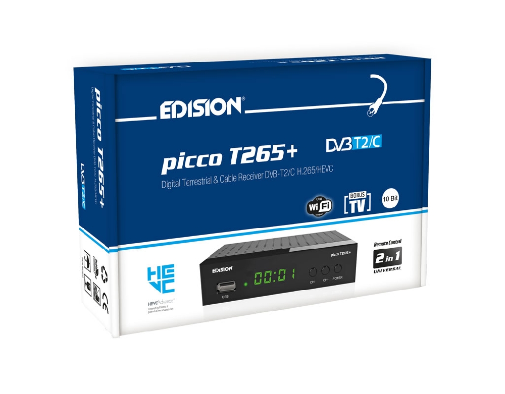 USB WiFi & Online Software Update Support for Edision PICCO T265+ Receiver