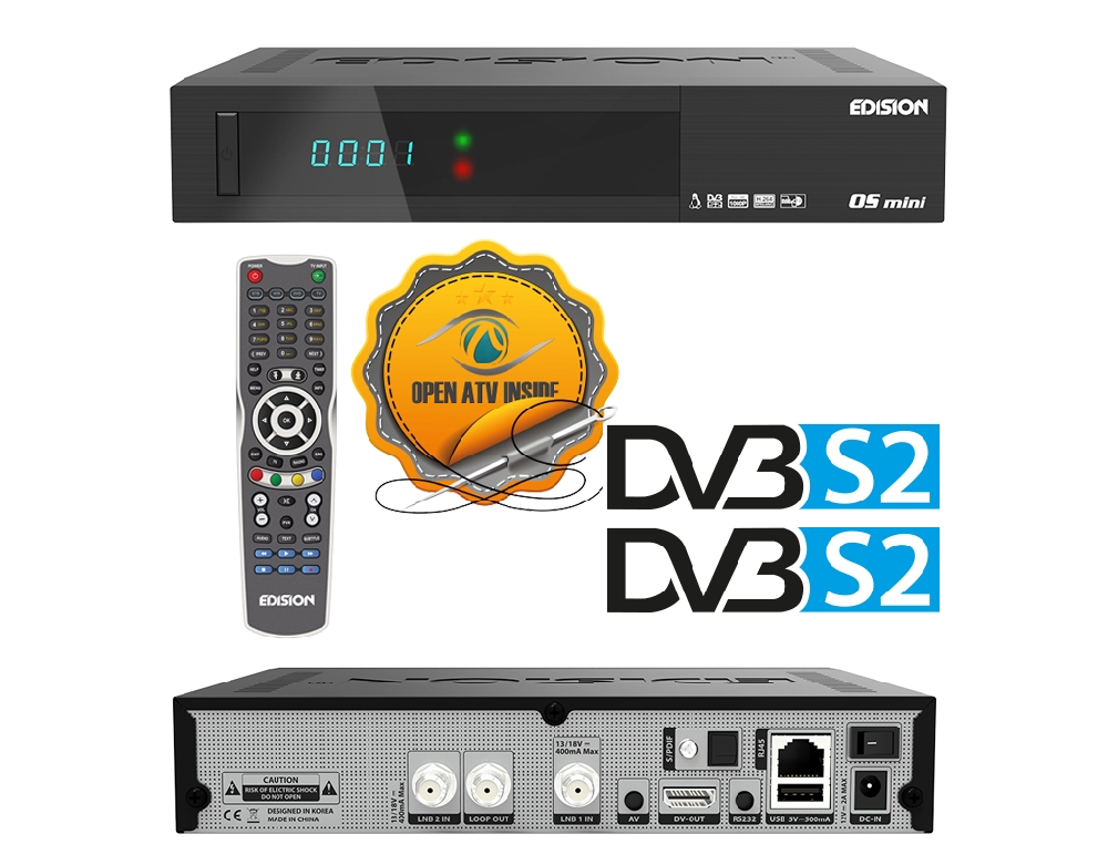 OS MINI DVB-S2 + DVB-S2