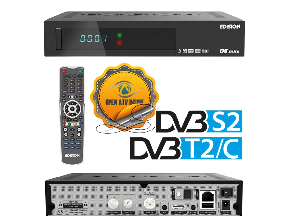 OS MINI DVB-S2 + DVB-T2/C