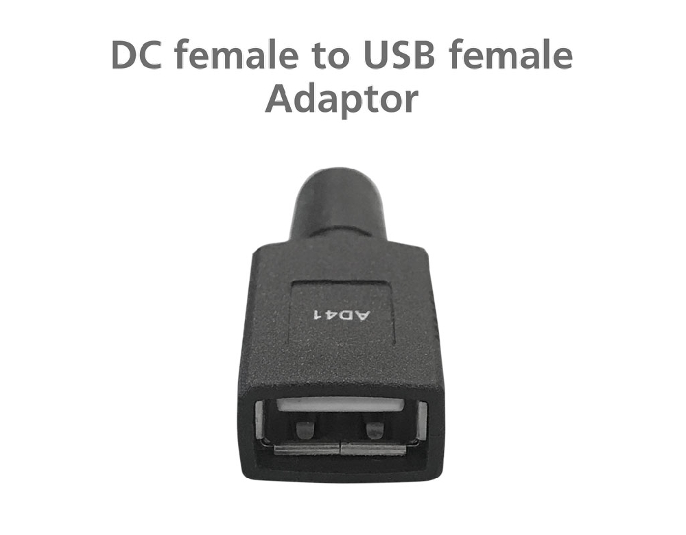 DC female to USB female Adaptor