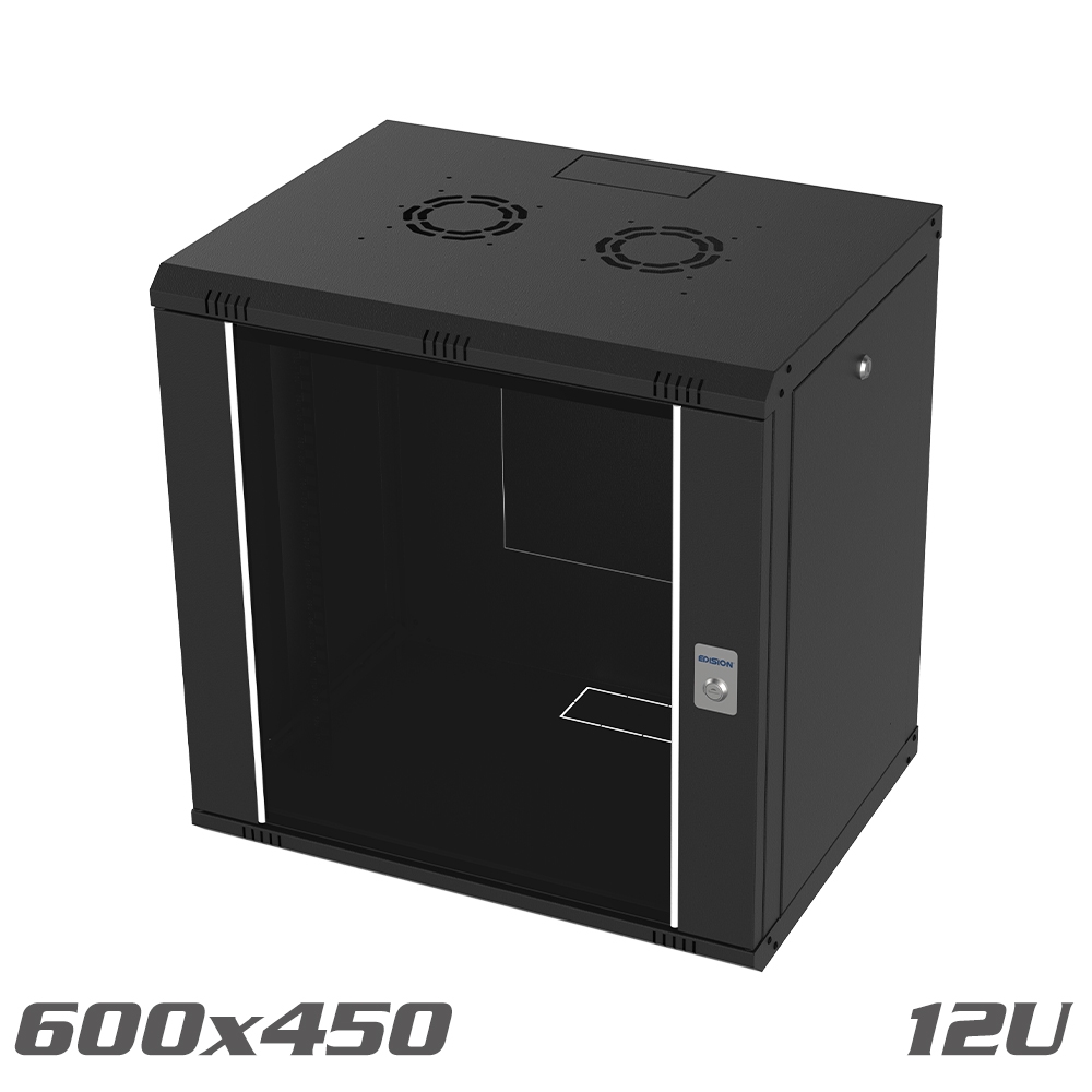 SOHO pro Wall-Mounted Cabinet 19" 600x450 12U black