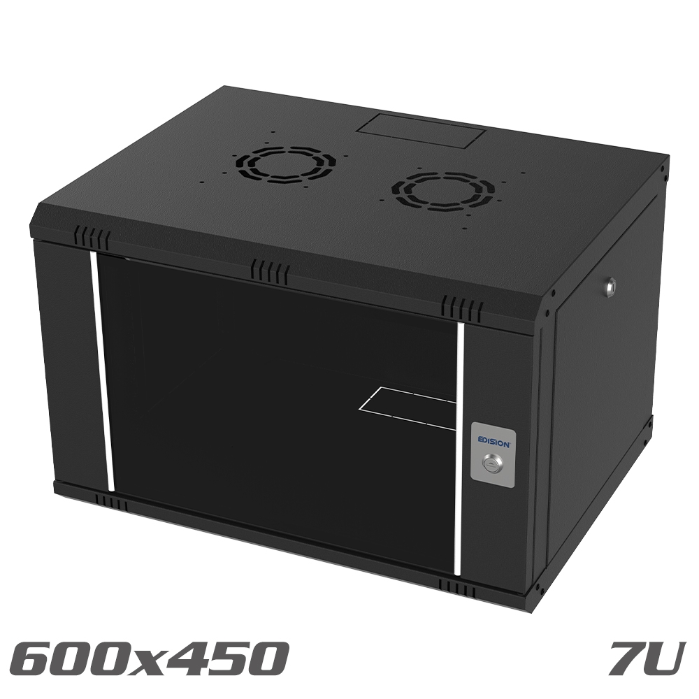 SOHO pro Wall-Mounted Cabinet 19" 600x450 7U black