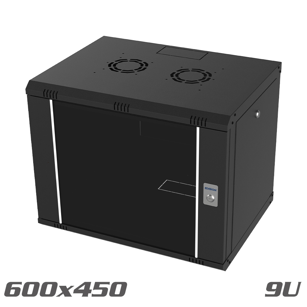 SOHO pro Wall-Mounted Cabinet 19" 600x450 9U black