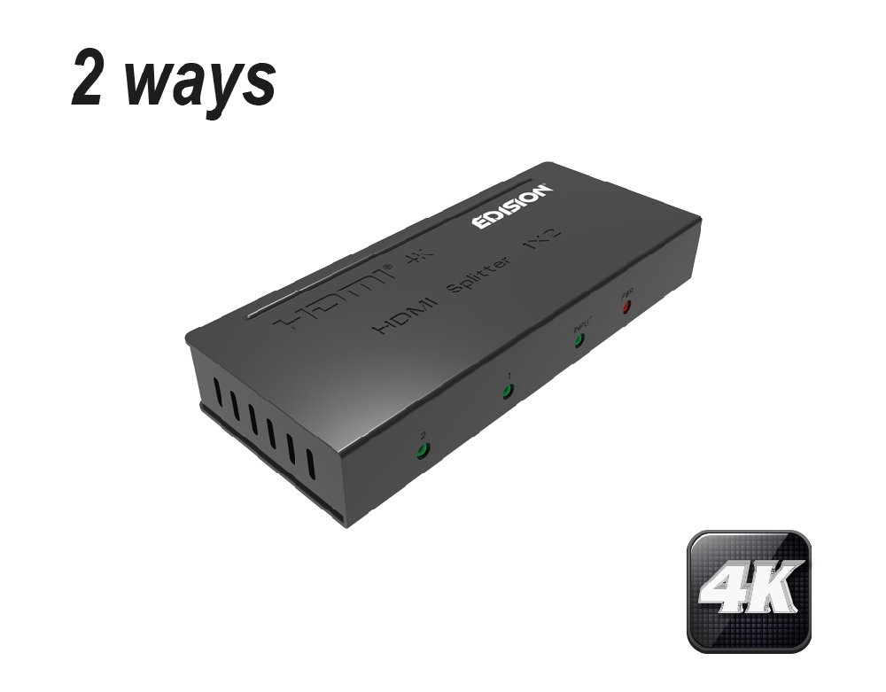 4K HDMI Splitter 1 x 2