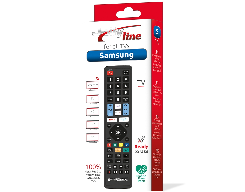 Telecomando Re-Flix Superior Light compatibile con SAT/DTT Jolly-LINE RC43702