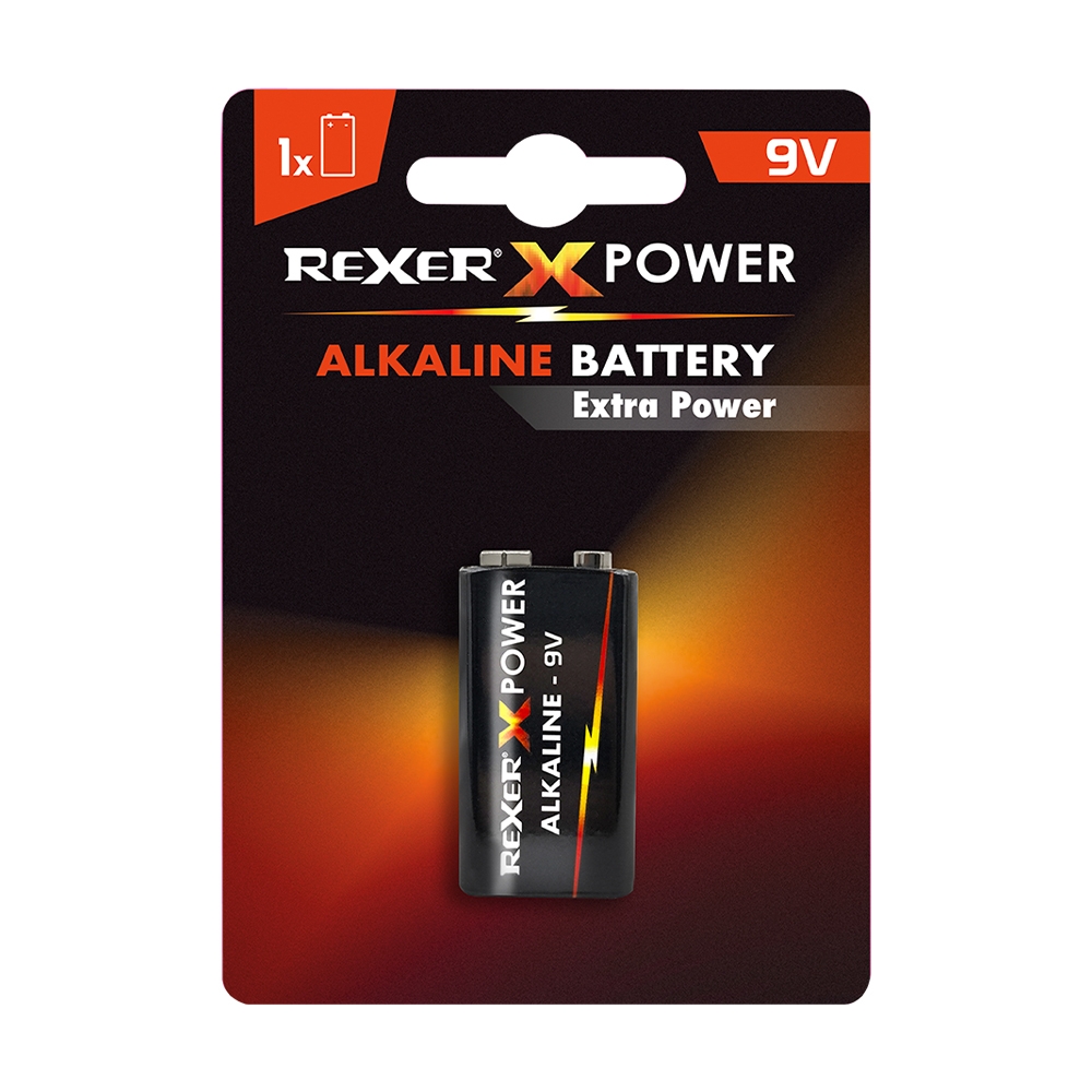 RXBA2-9V01P Rexer Αλκαλική Μπαταρία 9V 1τεμ