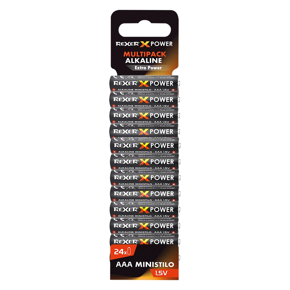 RXBA2-AAA24P Rexer Αλκαλικές Μπαταρίες ΑΑΑ 1.5V 24τεμ
