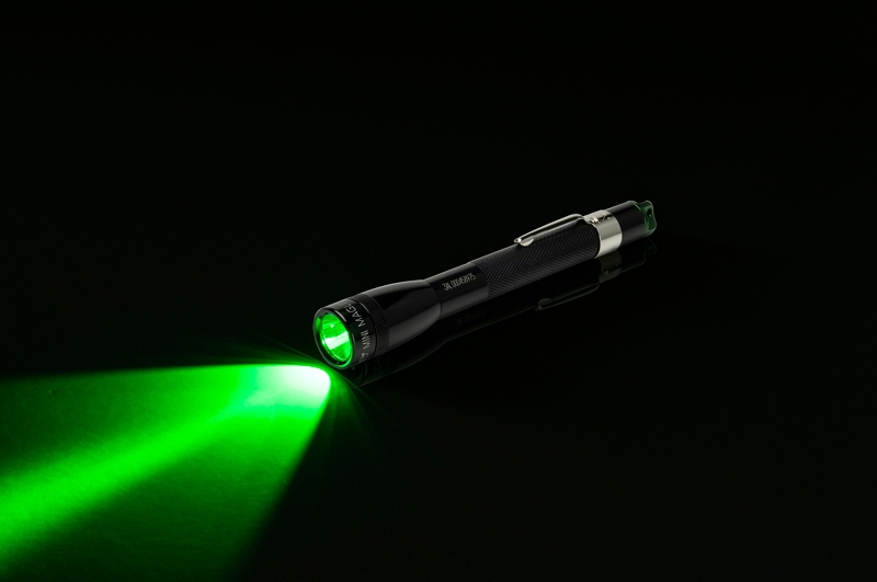 P32SY2 MINI MAGLITE 2x AAA SPECTRUM LED Flashlight green