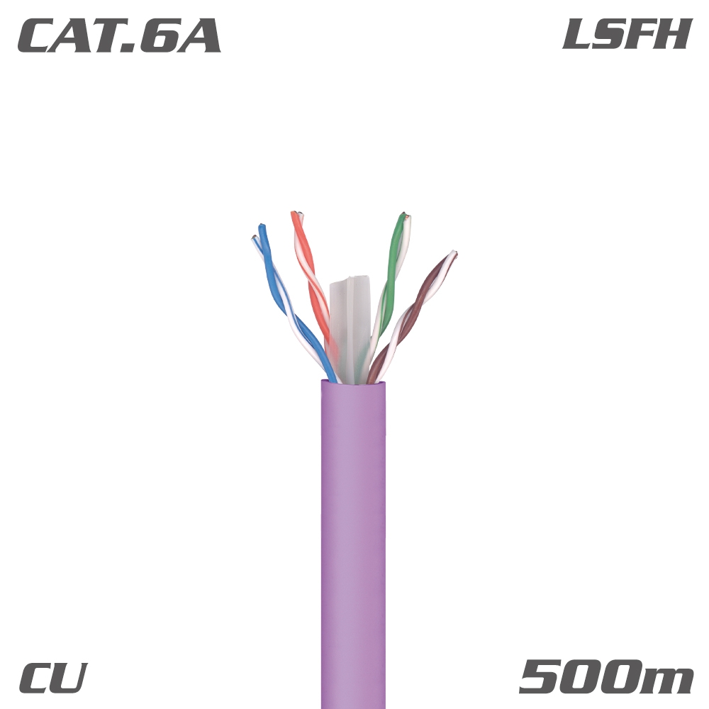 219312 ΚΑΛΩΔΙΟ U/UTP DK6000A Cat.6A Cca Cu LSFH Violet 500m