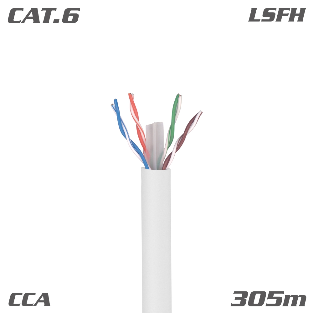 219910 ΚΑΛΩΔΙΟ U/UTP DK6000 Cat.6 Fca CCA LSFH White 305m