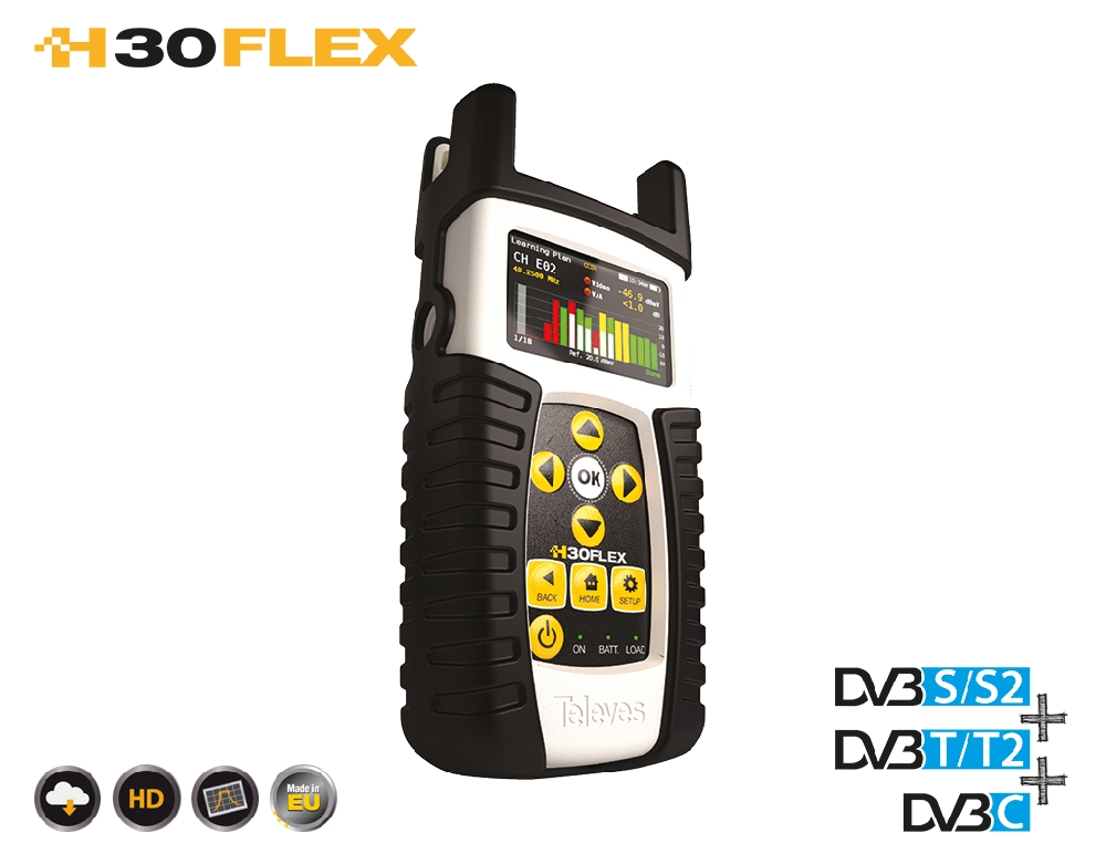 593304 H30FLEX: DVB-S/S2 + T/T2 + C