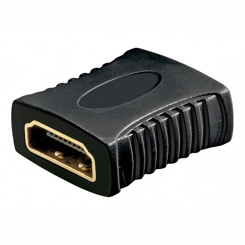 60729 HDMI adapter, HDMI weiblich-HDMI weiblich, vergoldet