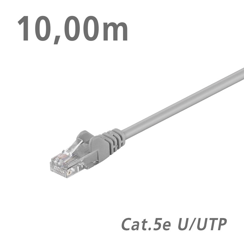 68347 CABLE Patch Cat.5e U/UTP Grey 10.0m
