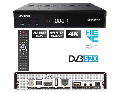 schwarz & KabelDirekt Edision OS NINO Full HD Linux E2 Combo-Receiver H.265/HEVC 4K HDMI-Kabel 2 m 4K@120Hz und 4K@60Hz, spektakuläres Ultra-HD-Erlebnis, kompatibel mit HDMI 2.0/1.4, Schwarz