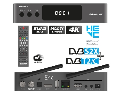 OS MIO 4K S2X + T2/C Grey