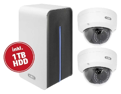 TVVR36521 NVR Wi-Fi KiT + 2 Outdoor Wi-Fi Dome Cameras