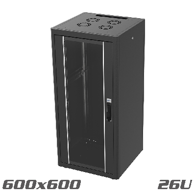 SELECT Free Standing Cabinet 19" 600x600 26U black