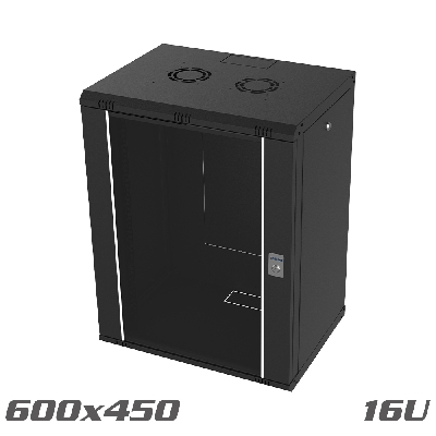 SOHO pro Wall-Mounted Cabinet 19" 600x450 16U black