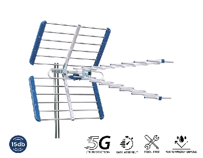 ΚΕΡΑΙΑ YAGI V 15db 5G 21-48