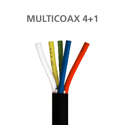 ΚΑΛΩΔΙΟ MULTICOAX RG6 4+1 CCS PVC Black 100m