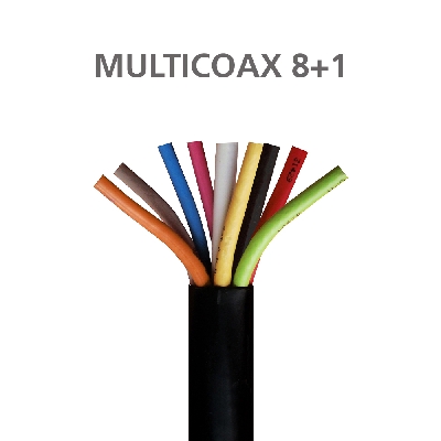 ΚΑΛΩΔΙΟ MULTICOAX RG6 8+1 CCS PVC Black 100m