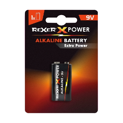 RXBA2-9V01P Rexer Alkaline Battery 9V 1pc