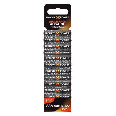 RXBA2-AAA24P Rexer Alkaline Batteries ΑΑΑ 1.5V 24pcs