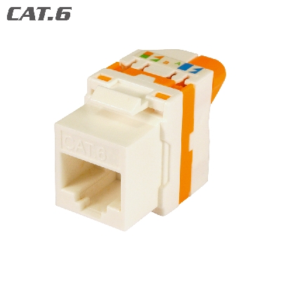209905 Keystone Jack RJ45 UTP Cat.6 Θηλυκό 180° Tool-Free white