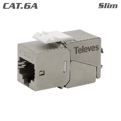209929 Keystone Jack RJ45 FTP Cat.6A Θηλυκό 180° Tool-Free Grip slim