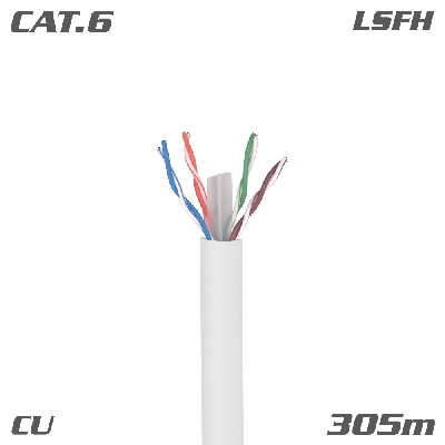 212310 ΚΑΛΩΔΙΟ U/UTP DK6000 Cat.6 Dca Cu LSFH White 305m