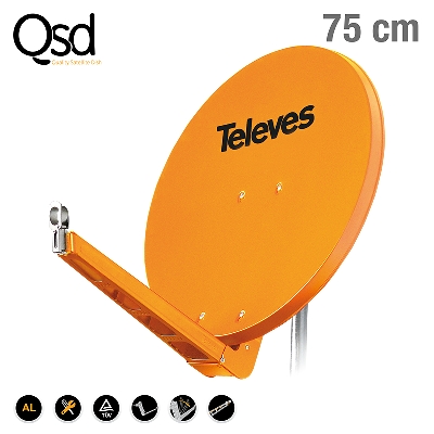 7902 DISH QSD 75 ALU orange