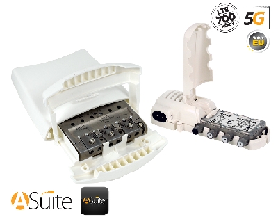 531911 SmartKom Kit: SMART Mast Amplifier 5G LTE + PSU 12V SATmix