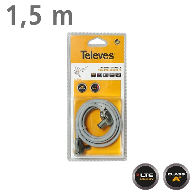 431001 CABLE TV 1,5m M/F Grey LTE