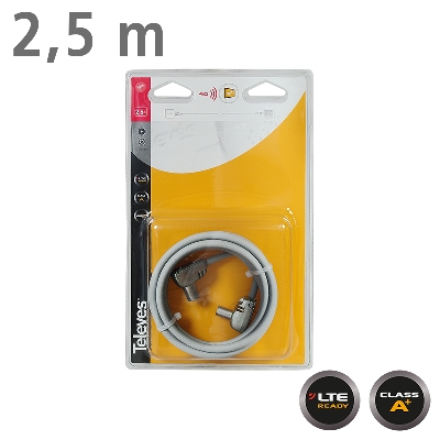 431002 CABLE TV 2,5m M/F Grey LTE