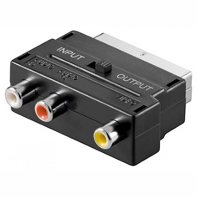 50122 Adapter 3-RCA to Scart