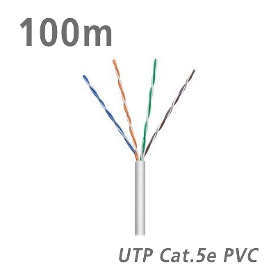 68710 Data Cable Cat.5e U/UTP Eca CCA PVC 5.0mm Grey 100m
