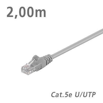 68357 CABLE Patch Cat.5e U/UTP Grey 2.00m
