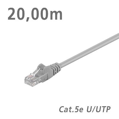 68362 CABLE Patch Cat.5e U/UTP Grey 20.0m