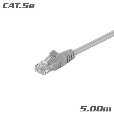 68377 KABEL Patch Cat.5e U/UTP Grau 5.00m