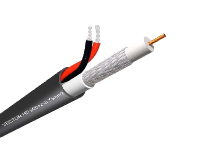 Καλώδιο CCTV+dc VECTOR HD900 RG6 + 2x0,75mm PE