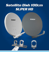 EDISION 100 SUPER HD ALU. NEW HEAVY DUTY SATELLITE TV DISHES.