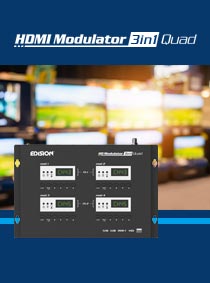 NEW MULTI-CHANNEL EDISION HDMI MODULATOR. HDMI MODULATOR 3IN1 QUAD!