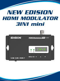 NEW EDISION MODULATOR. The HDMI MODULATOR 3in1 mini!