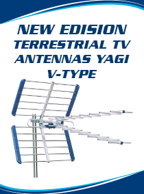 NEW V-type EDISION ANTENNAS. The YAGI V 13db 5G 21-48 and YAGI V 15db 5G 21-48!